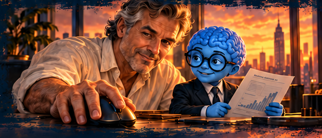 The trader takes the mouse. SuperIntelligence holds the analysis and waits.